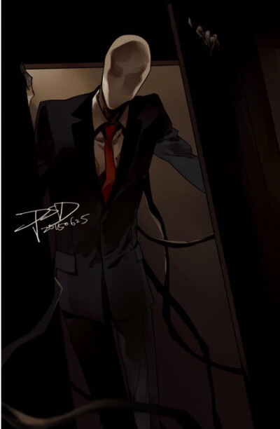 PSD大佬 Slender Man 瘦长鬼影 瘦叔