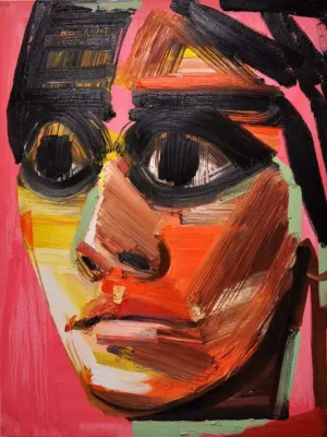 油彩画 人物 抽象的 center
