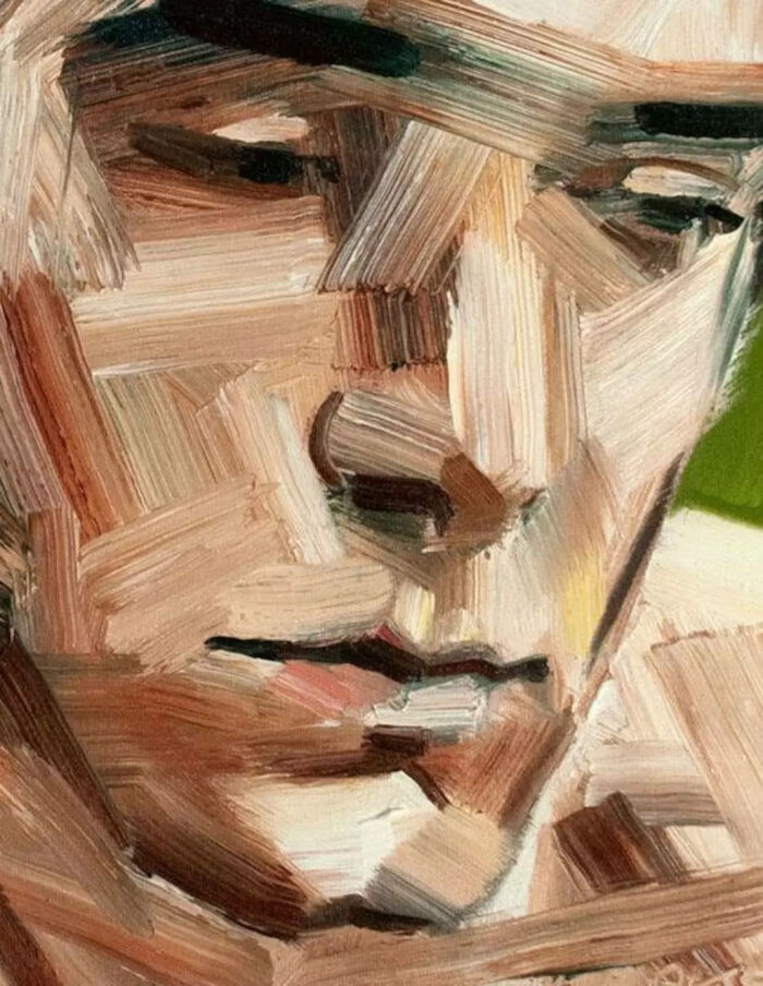 油彩画 人物 抽象的 center
