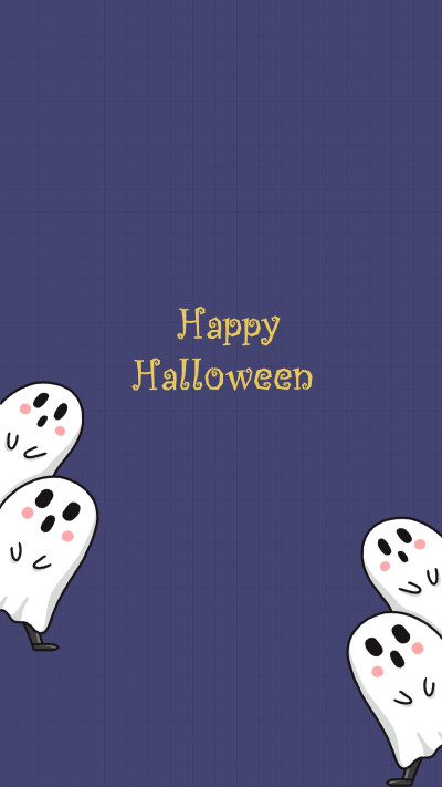 苹果壁纸，happy Halloween 