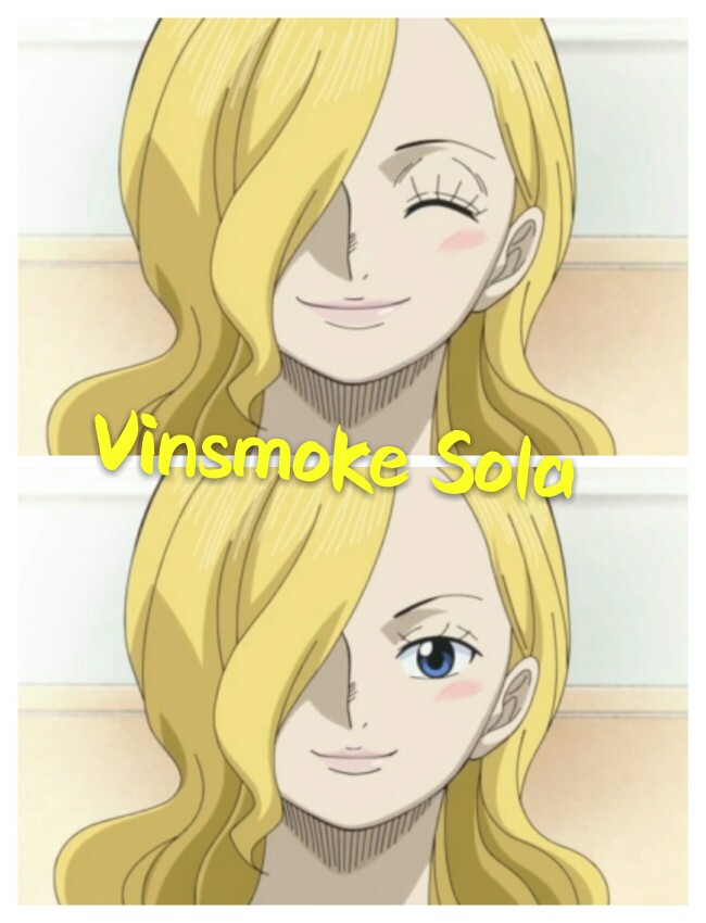 姓名：文斯莫克·索拉（Vinsmoke.Sola）
身份：杰尔马王国王妃
生日:7月9日
丈夫：文斯莫克.伽治
儿子：文斯莫克.伊治等
女儿：文斯莫克.蕾玖
登场篇目：托特兰篇（正篇）