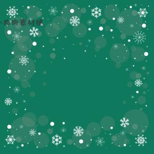 冬季雪花圆环装饰背景图包装图案AI矢量设计素材AI175