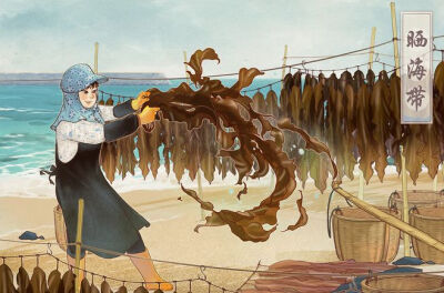 守艺|插画|商业插画|蚵仔不加蛋 - 原...