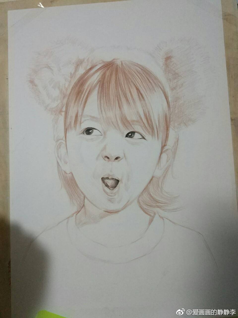 彩铅人像2