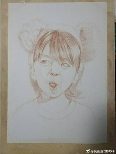 彩铅人像1