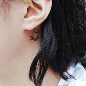 小章鱼！纹身！可爱(๑• . •๑)