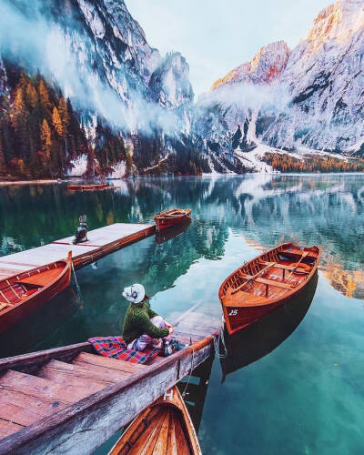 Lago di Braies, Alps 摄影Kristina Makeeva