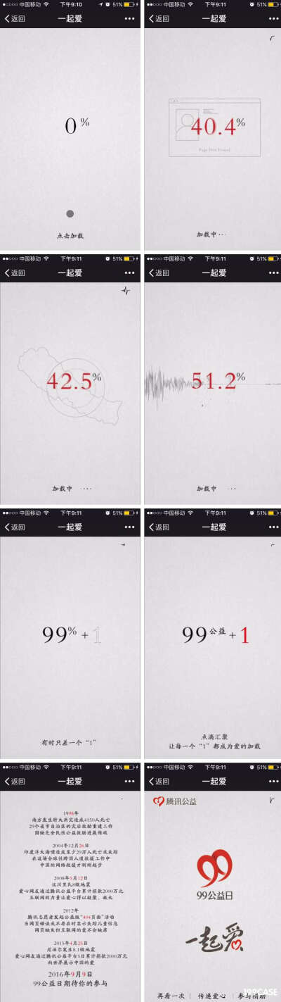 腾讯公益:一起爱-H5案例-199case-案例截图