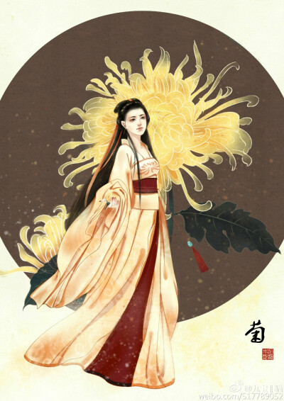 手绘古风女子
画师：九宝非猫