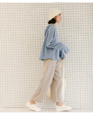 高腰休闲裤子 九分裤  直筒学生款显瘦西裤