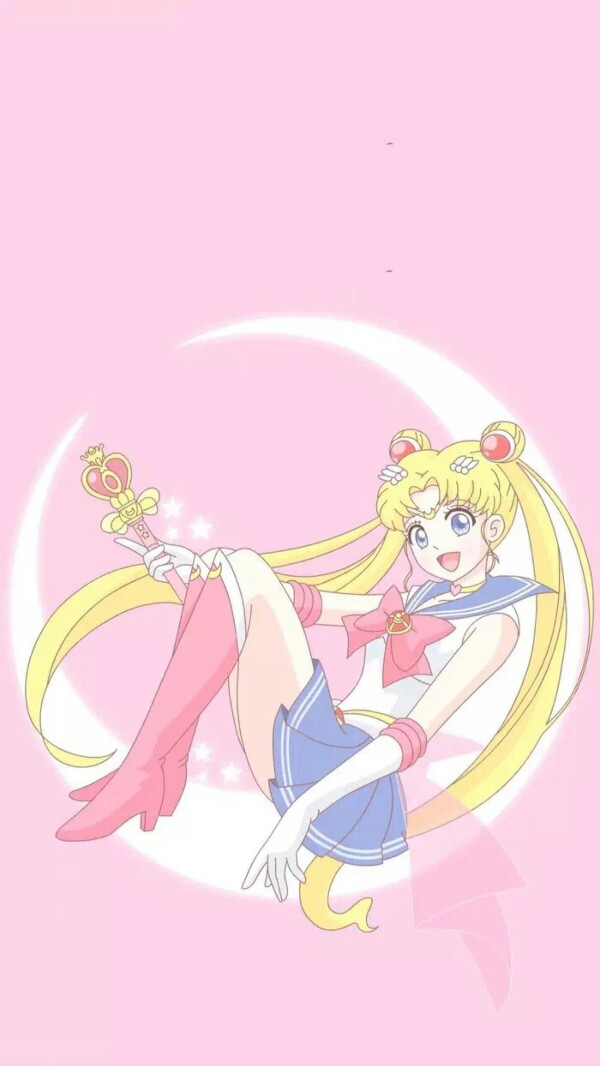 壁纸卡通美少女战士水冰月粉色