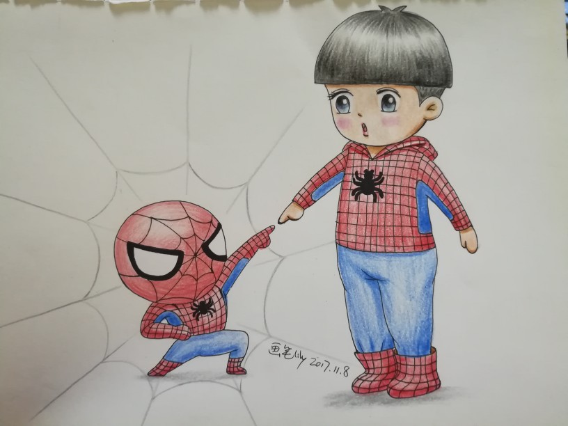 蜘蛛侠和男孩