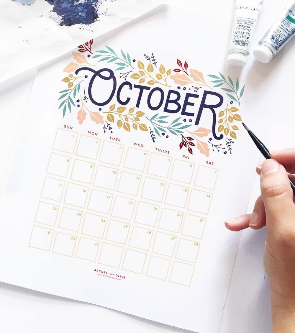 清新简笔画植物树叶手账素材插画 ‖ ins:archerandolive