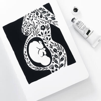 清新简笔画植物树叶手账素材插画 ‖ ins:archerandolive