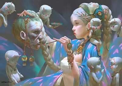 他说：我喜欢令人毛骨悚然的东西〜