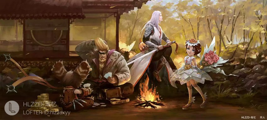 王者荣耀李元芳程咬金李白小乔