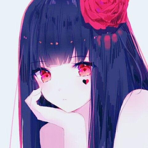 [kili]二次漫头 动漫 卡通 女头 自截 调色 禁二传 少女 气质 红玫瑰