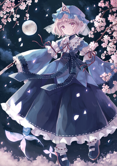 西行寺幽幽子 东方project 侵删(_ _)