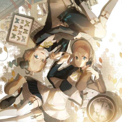 VOCALOID『』
镜音铃 镜音连
画师：ざむち