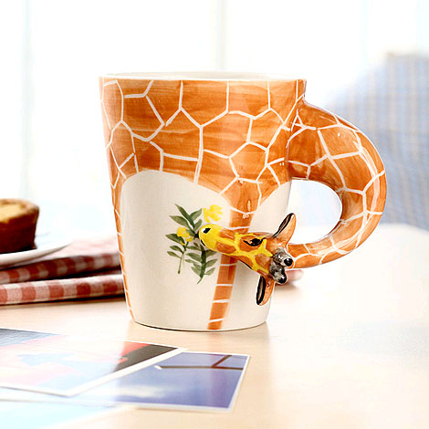 创意 3D动物杯 陶瓷杯 马克杯 水杯 咖啡杯 茶杯 杯子