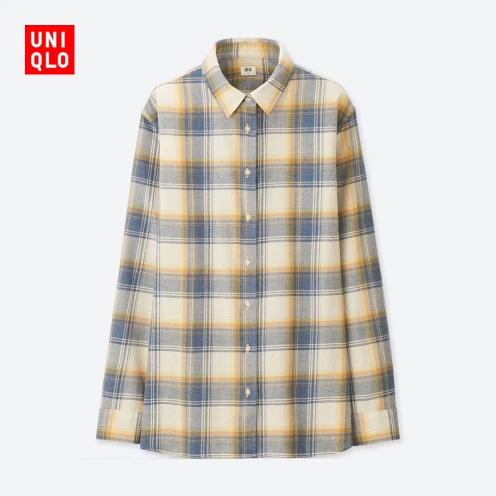 女装 法兰绒格子衬衫(长袖) 402680 优衣库UNIQLO