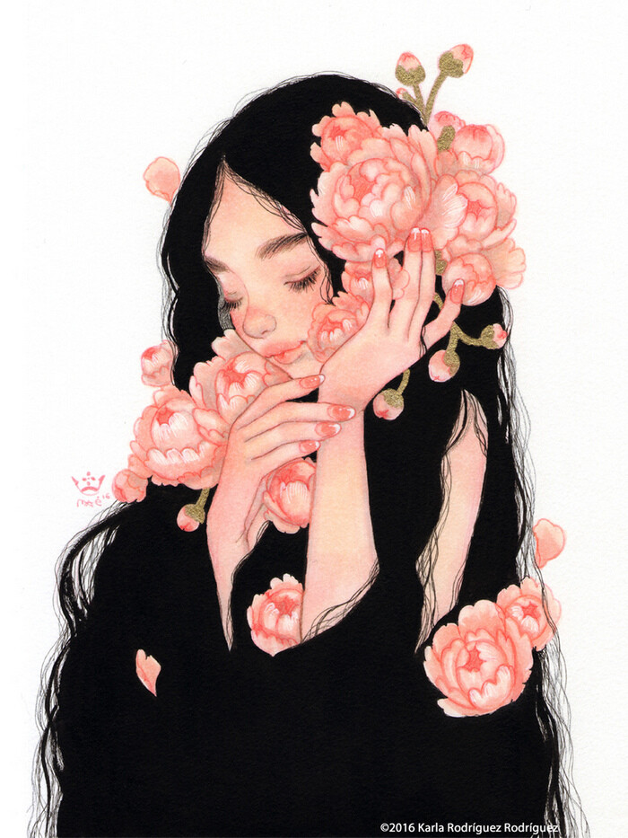 墨西哥画师Karla Rodriguez 插画作品