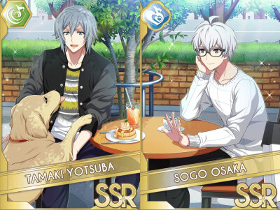 【ゲーム情報】MEZZO"のニューシングルリリースを記念して、本日より『Dear Butterfly』衣装の環くん、壮五くんがレアオーディションに登場いたしました！
メンバーにインタビューしたり、２人でロケに出かけるRabiT…