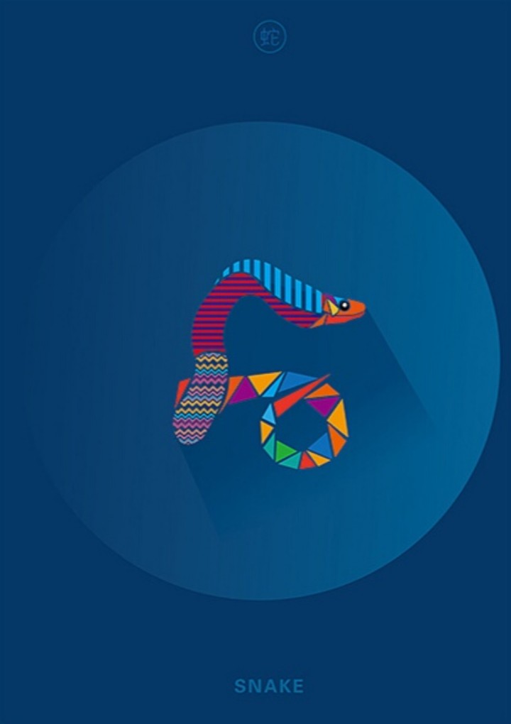 创意点线面之十二生肖——蛇