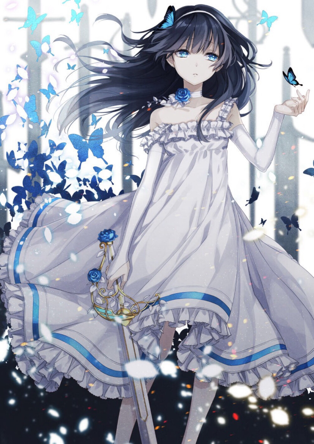 【虎斑收录】二次元 手绘 美 动漫 意境 插画 头像 壁纸 动漫 唯美 清新 甜美 可爱 凊纯 长发 精致 女生 少年 p站