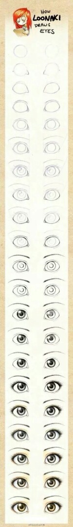 动漫人物眼睛画法教程