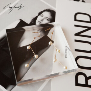 定制
            [ZING 树枝]14K包金天然淡水珍珠耳钉耳环女简约百搭耳钩防过敏