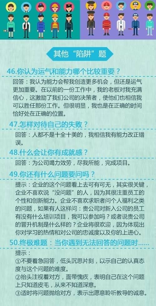 求职必备 经典50题教你变“面霸” ​