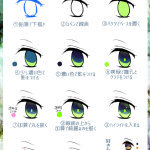 分享一组日系风大眼睛的画法素材，教你画出通透感的大眼睛，get学习！ #绘画学习# ​​​​