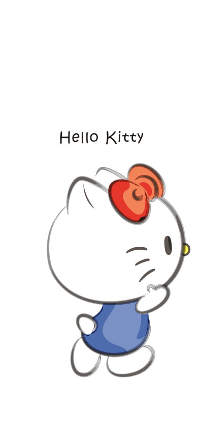 iPhone X风景 卡通 唯美 简约 欧美 可爱 城市 文字 平铺 插画Kitty 壁纸