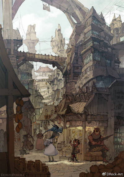 画风炸裂丨日本画师Demizu Posuka ​​​​