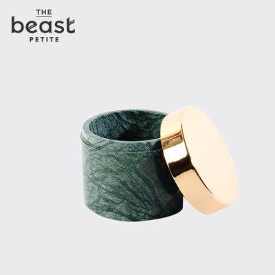 THE BEAST/野兽派 大理石储物罐 精致镀金盖子