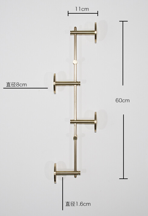 【山河即木/华尔兹衣帽架】装饰挂衣钩壁挂|黄铜制品|北欧风