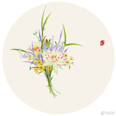 手绘古风花
画师：无轩