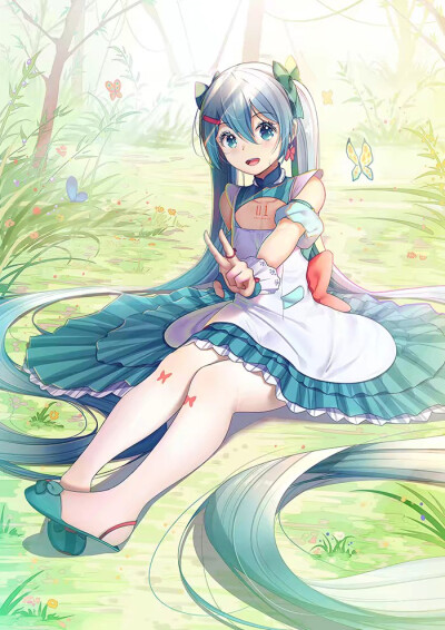 (๑´⍢`๑)初音未来❤小女孩❤唯美❤头像❤壁纸