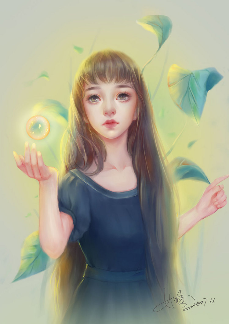 灿烂如阳光~ 插画师：如尘cap