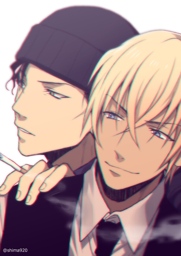 [名侦探柯南] 赤井秀一×安室透(绘by mashima shima)