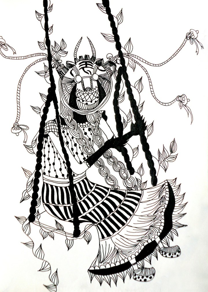 十二生肖随手小插画——虎