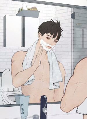 男生。头像。绘画。