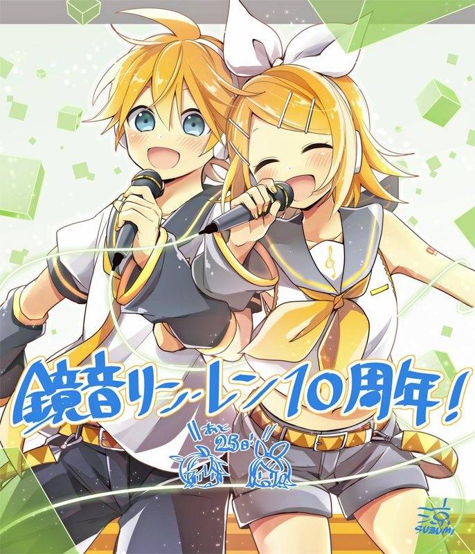 VOCALOID『镜音双子十周年倒计时25天』
画师：凉