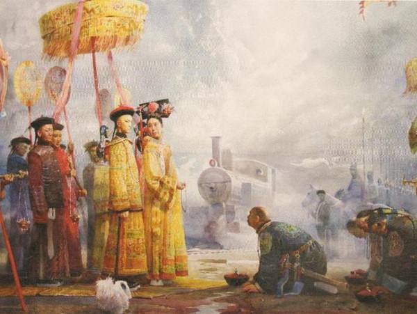 慈禧油画