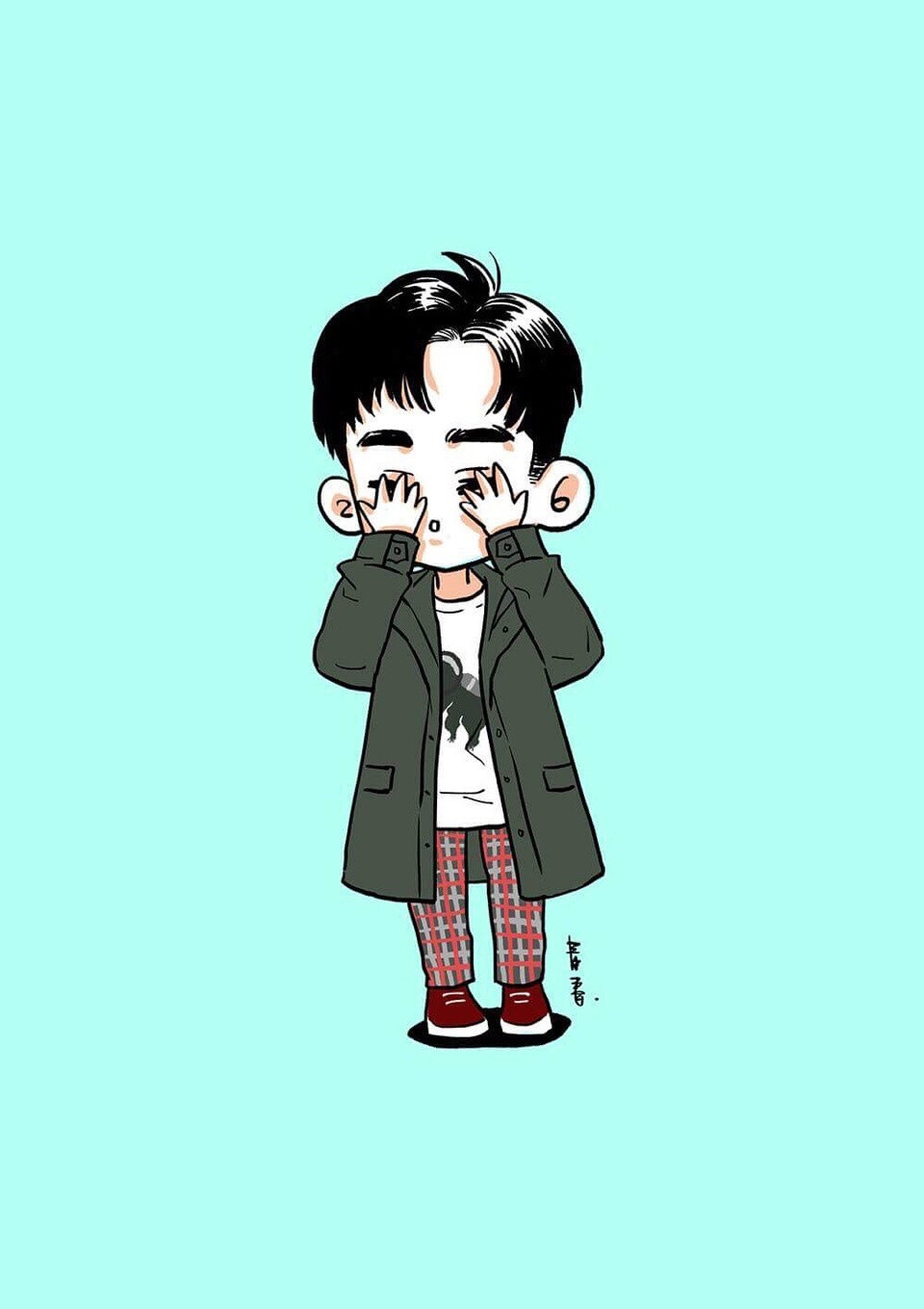 许魏洲捂眼洲q版