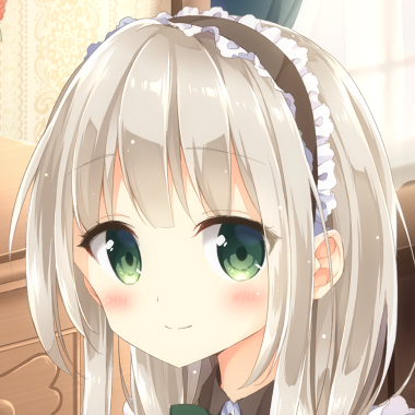 自截头像银发碧瞳可爱女仆