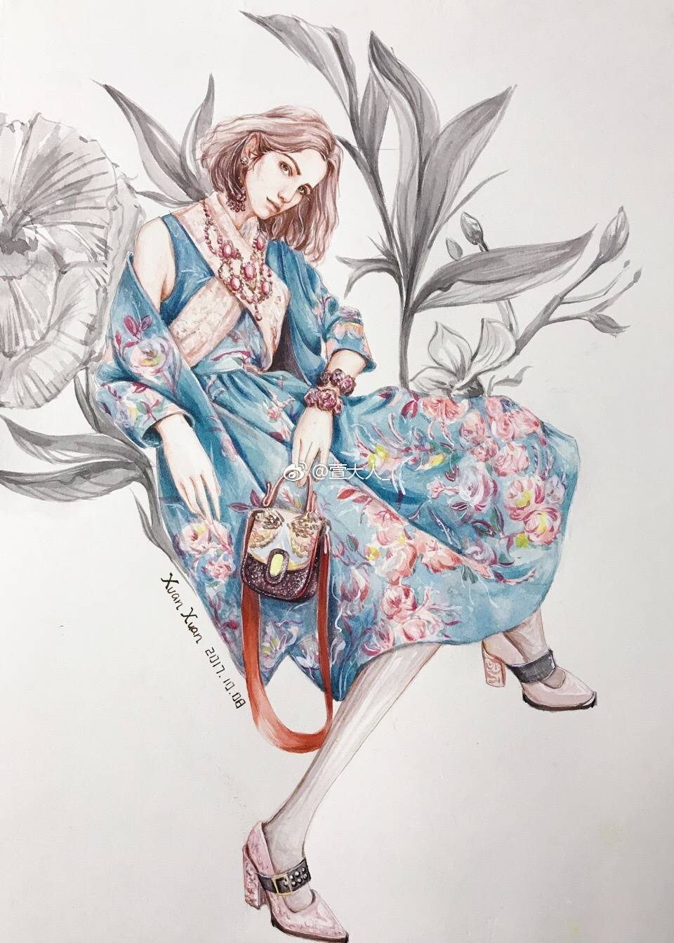 服装设计插画