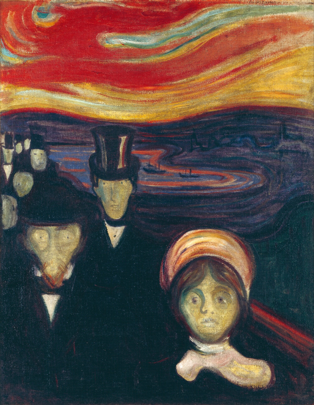 爱德华·蒙克 Edvard Munch（1863年12月12日—1944年1月23日），挪威表现主义画家、版画复制匠，现代表现主义绘画的先驱。
爱德华·蒙克绘画带有强烈的主观性和悲伤压抑的情调。他对心理苦闷的强烈的，呼唤式的处理手法对20世纪初德国表现主义的成长起了主要的影响，其主要作品有《呐喊》，《生命之舞》，《卡尔约翰街的夜晚》