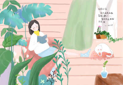 #吸猫日记101#已经很久没有周末在家和我的猫葛优躺了，只能在画里实现了~2017/12/5